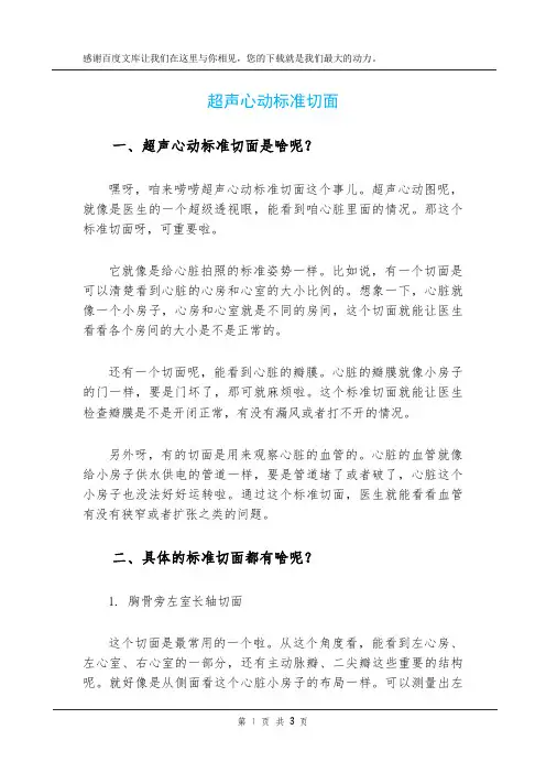 超声心动标准切面