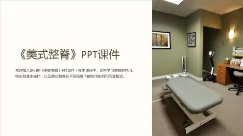《美式整脊》课件