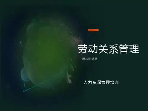 劳动关系管理(理论案例)