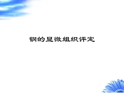 渗碳淬火组织评级