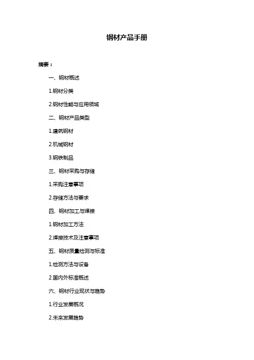 钢材产品手册