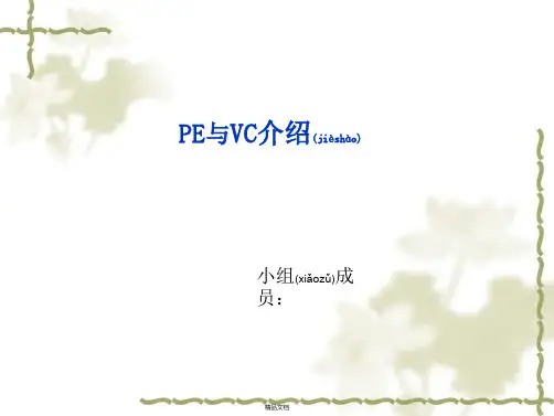 PE与VC基础知识介绍