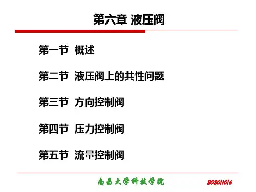第六章 液压阀精品PPT课件