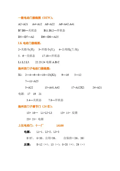 电动门接线图
