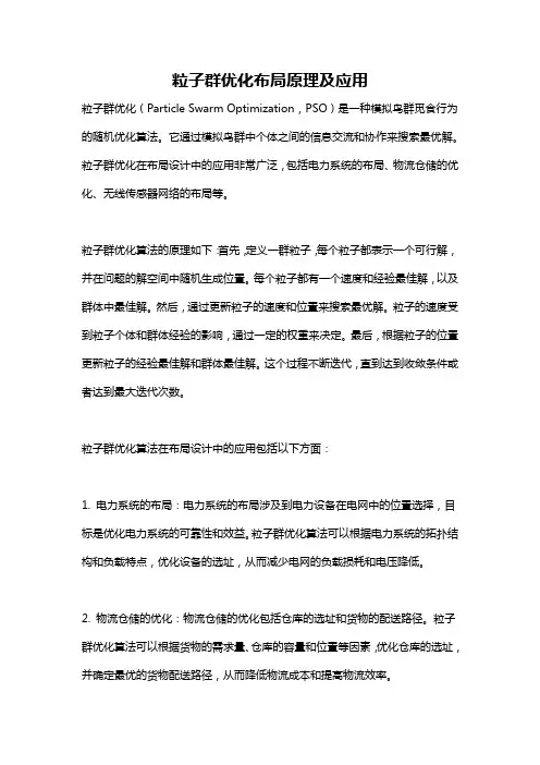 粒子群优化布局原理及应用