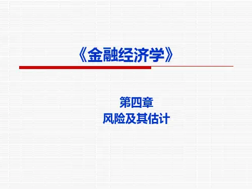 金融经济学第四章PPT课件