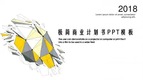 2018极简商业计划书PPT模板