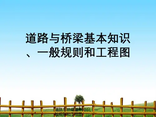 道路与桥梁基本知识、一般规则与工程图