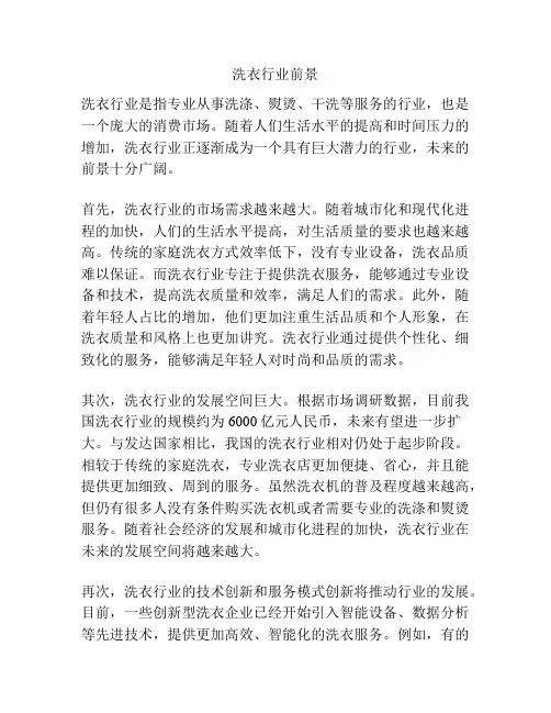 洗衣行业前景