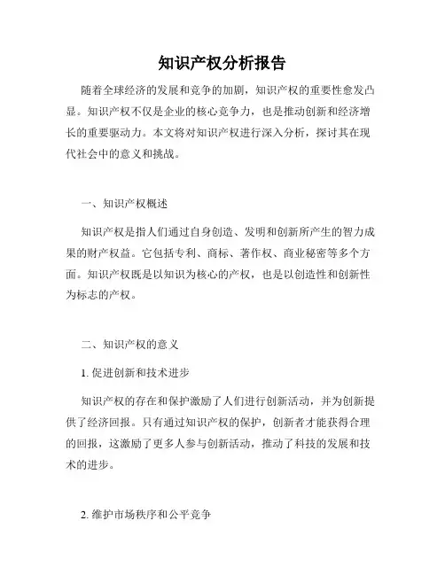 知识产权分析报告