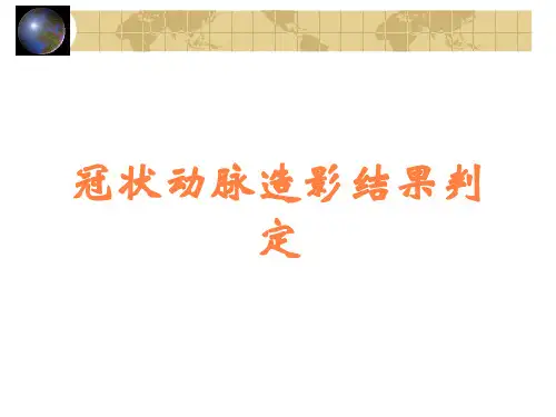 冠状动脉造影结果判定