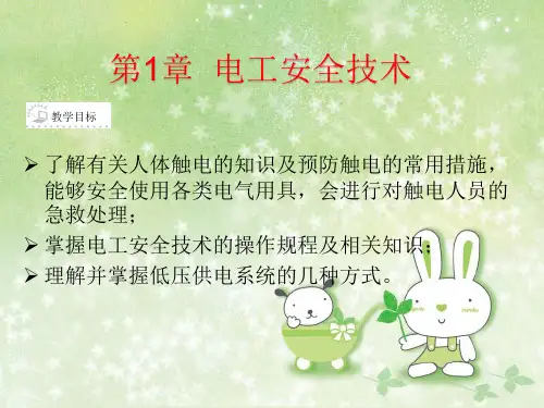 国家职业技能培训与鉴定教程(初级、中级)课件：电工安全技术
