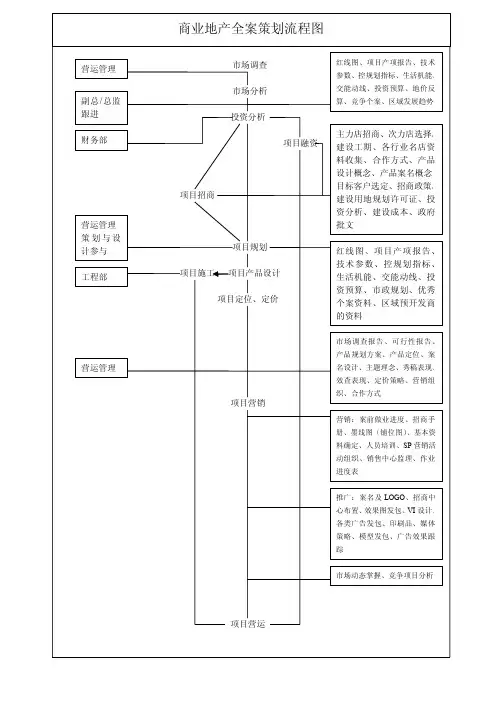 佳和置业商业地产全案策划流程图