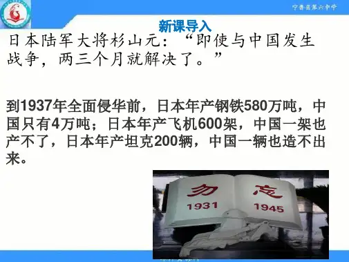 人教部编版八年级正面战场的抗战PPT优秀课件