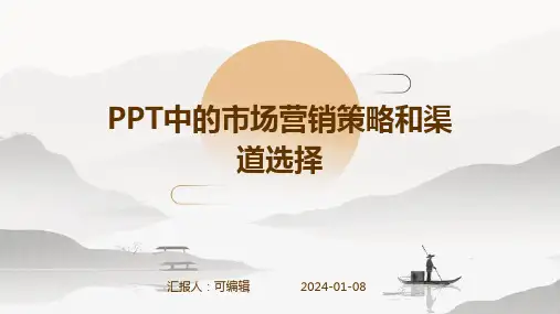 PPT中的市场营销策略和渠道选择