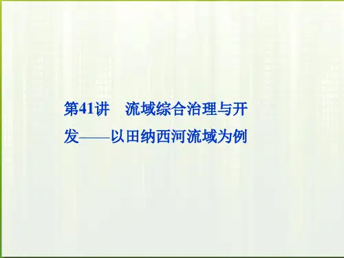 2012届高考地理一轮复习 第十二单元第41讲 流域综合治理与开发—以田纳西河流域为例课件 湘教版