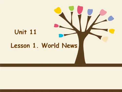 北师大英语必修4unit 11Lesson 1  (共16张PPT)