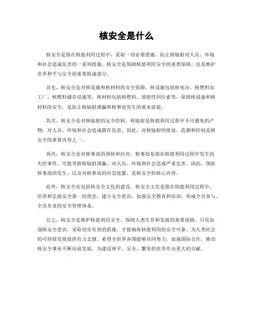 核安全是什么