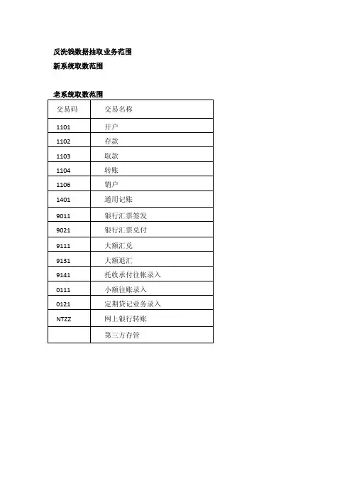 系统类0001--反洗钱接口规范
