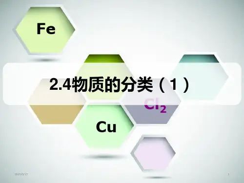 中考化学一轮复习---物质的分类教学课件 (共12张ppt)