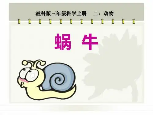《蜗牛》动物PPT(上课用)2