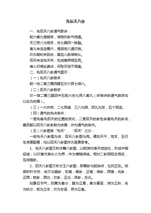 先后天八卦