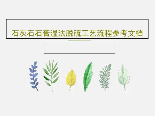 石灰石石膏湿法脱硫工艺流程参考文档42页PPT
