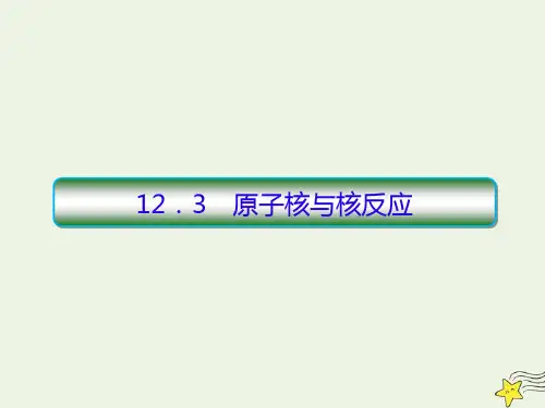 高中物理高考物理一轮复习12 3原子核与核反应课件新人教版201908021199