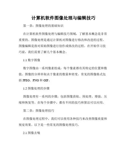 计算机软件图像处理与编辑技巧