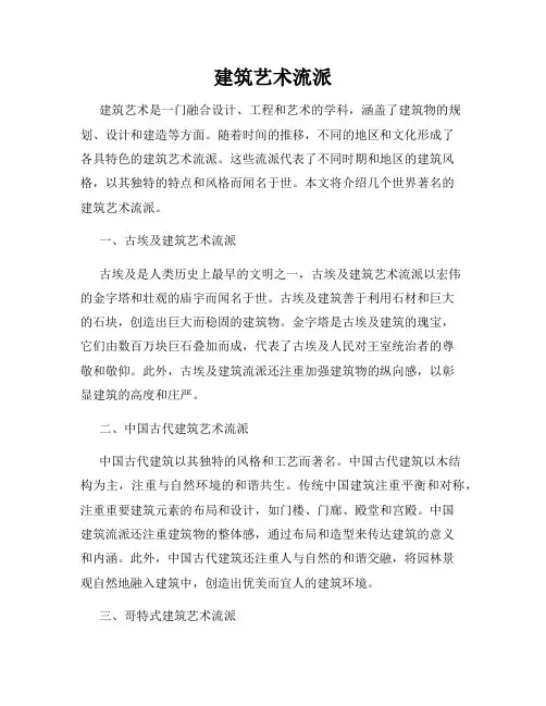 建筑艺术流派
