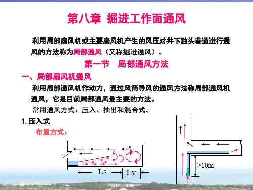 采矿课件第八章掘进工作面通风