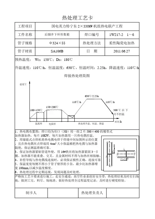 热处理工艺卡