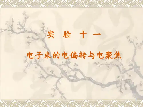 11实验十一-电子束电偏转与电聚焦解析PPT课件