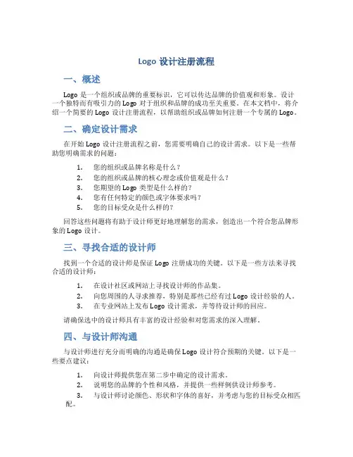 logo设计注册流程