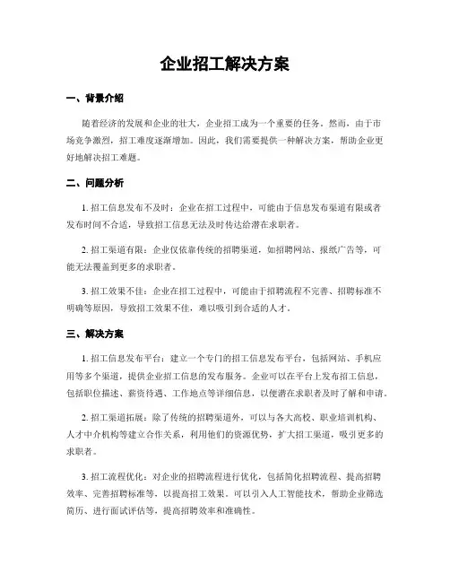 企业招工解决方案