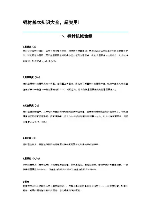钢材基本知识大全