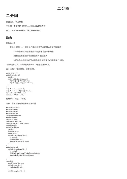 二分图——精选推荐