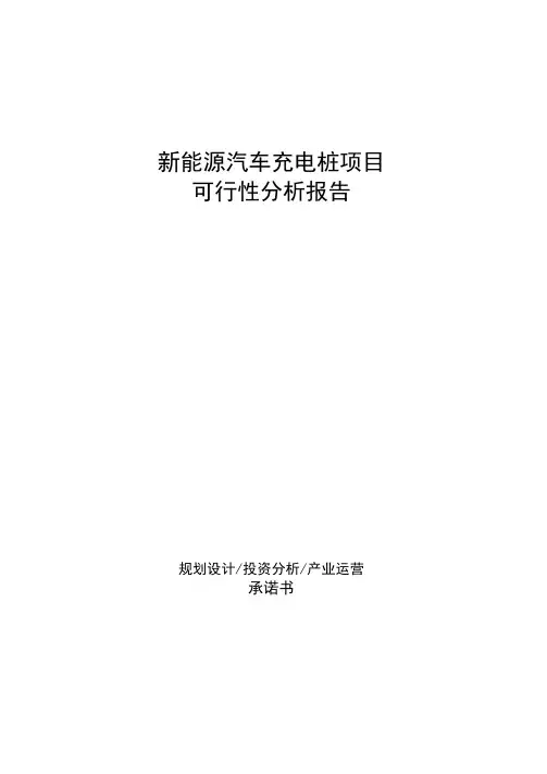 新能源汽车充电桩项目可行性分析报告