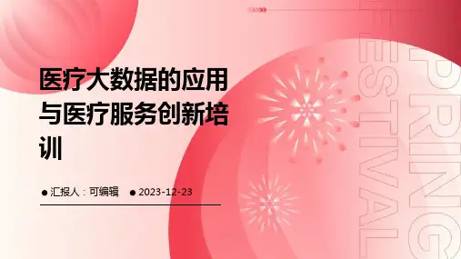 医疗大数据的应用与医疗服务创新培训ppt