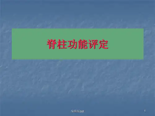 骨科康复功能评定  ppt课件