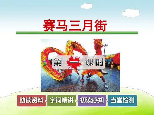 赛马三月街PPT课件