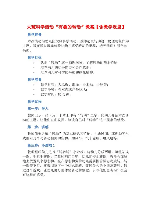 大班科学活动“有趣的转动”教案【含教学反思】 (2)