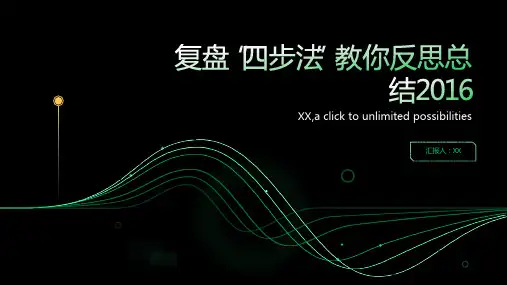 复盘“四步法”教你反思总结2016