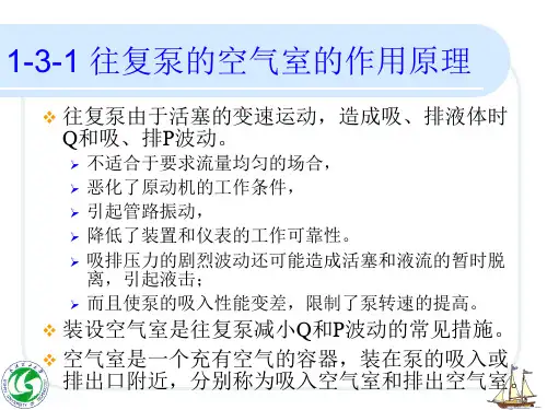 往复泵的空气塞和泵阀