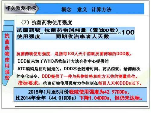 抗菌药物使用强度计算公式