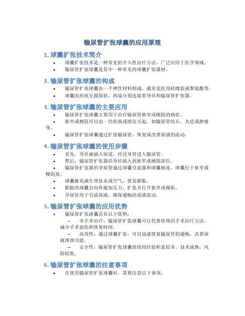 输尿管扩张球囊的应用原理