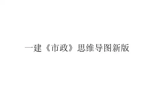 一建《市政》思维导图新版