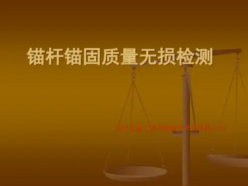 锚杆锚固质量无损检测
