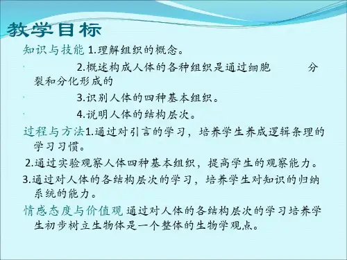 动物体的结构层次.ppt