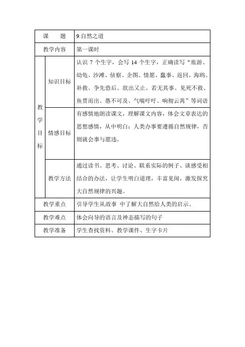 9.自然之道